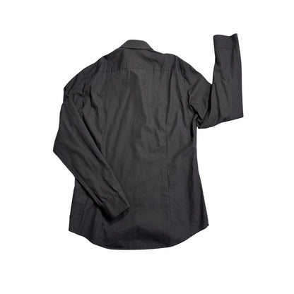 Jake's Collection® Black Slim Fit Dress Shirt(M)