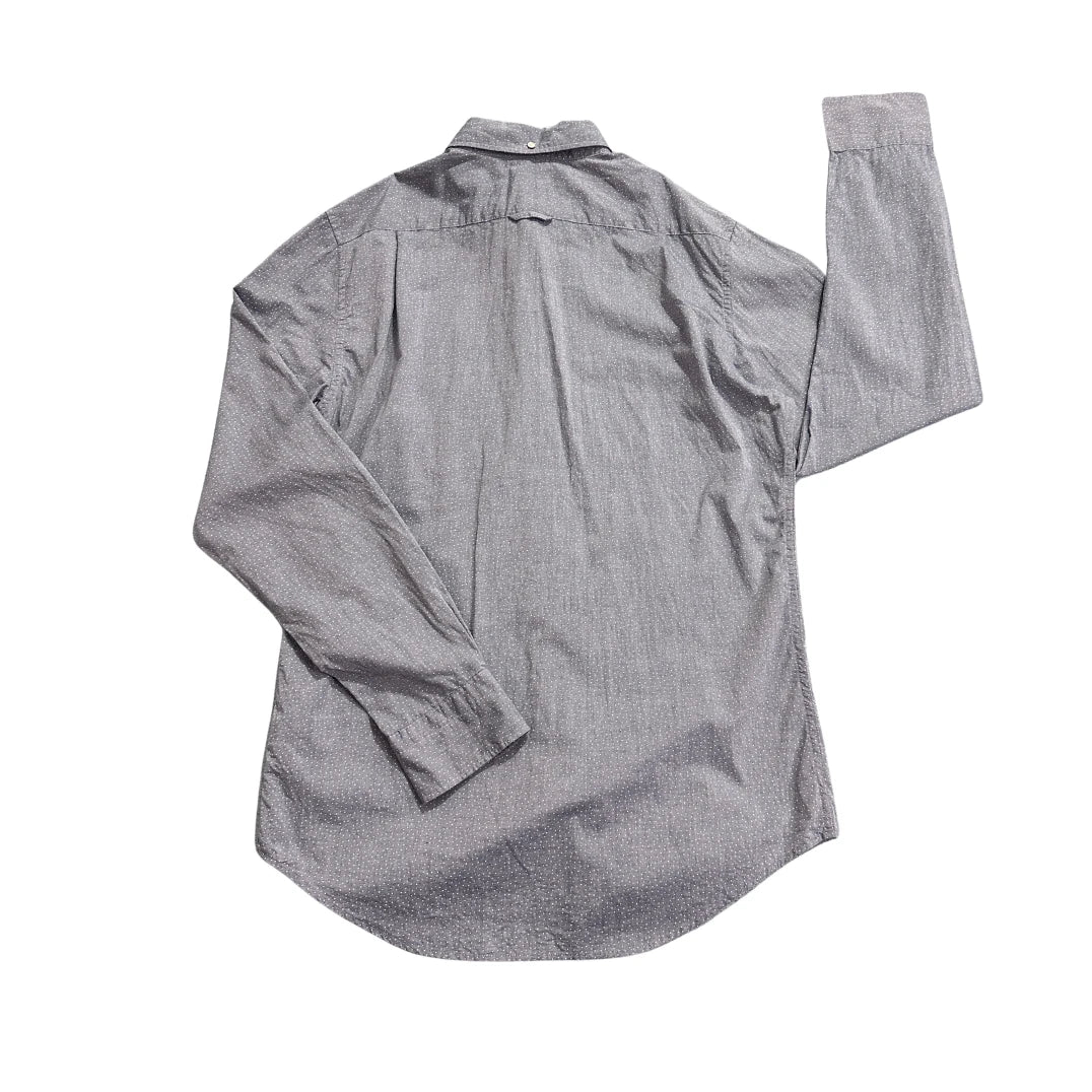 GANT® Grey Micro Dot Button-Down Shirt(L)