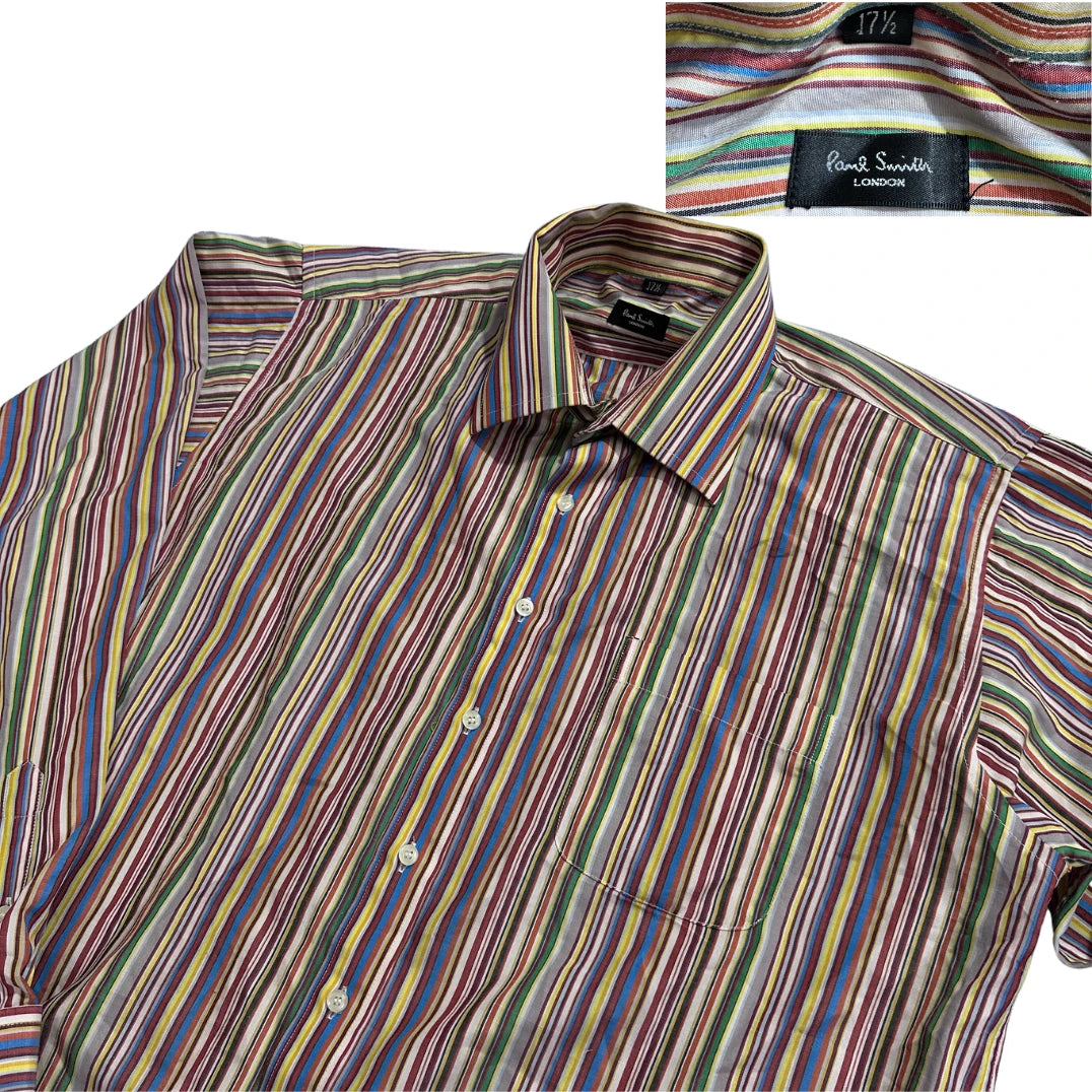 Paul Smith® Multicolor Striped Formal Shirt(XL)