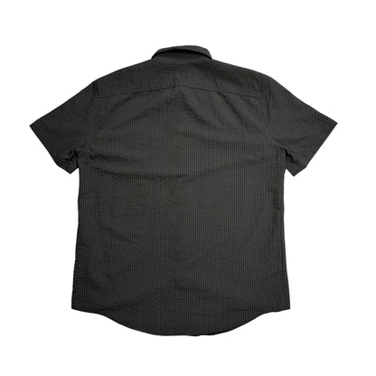 Perry Ellis® Charcoal Textured Short Sleeve Shirt(M)