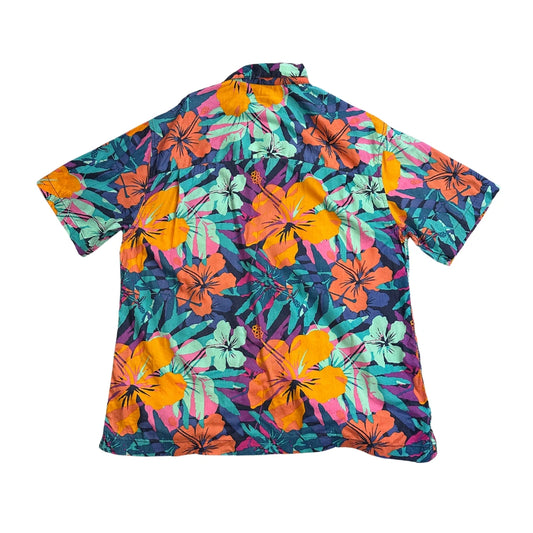 Arizona® Multicolor Tropical Floral Short Sleeve Shirt(M)