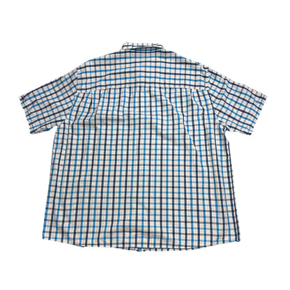 Babista® Blue Checked Short Sleeve Casual Shirt(2XL)
