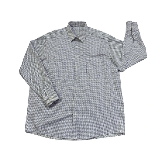 KE® White & Navy Micro Check Formal Shirt(2XL)