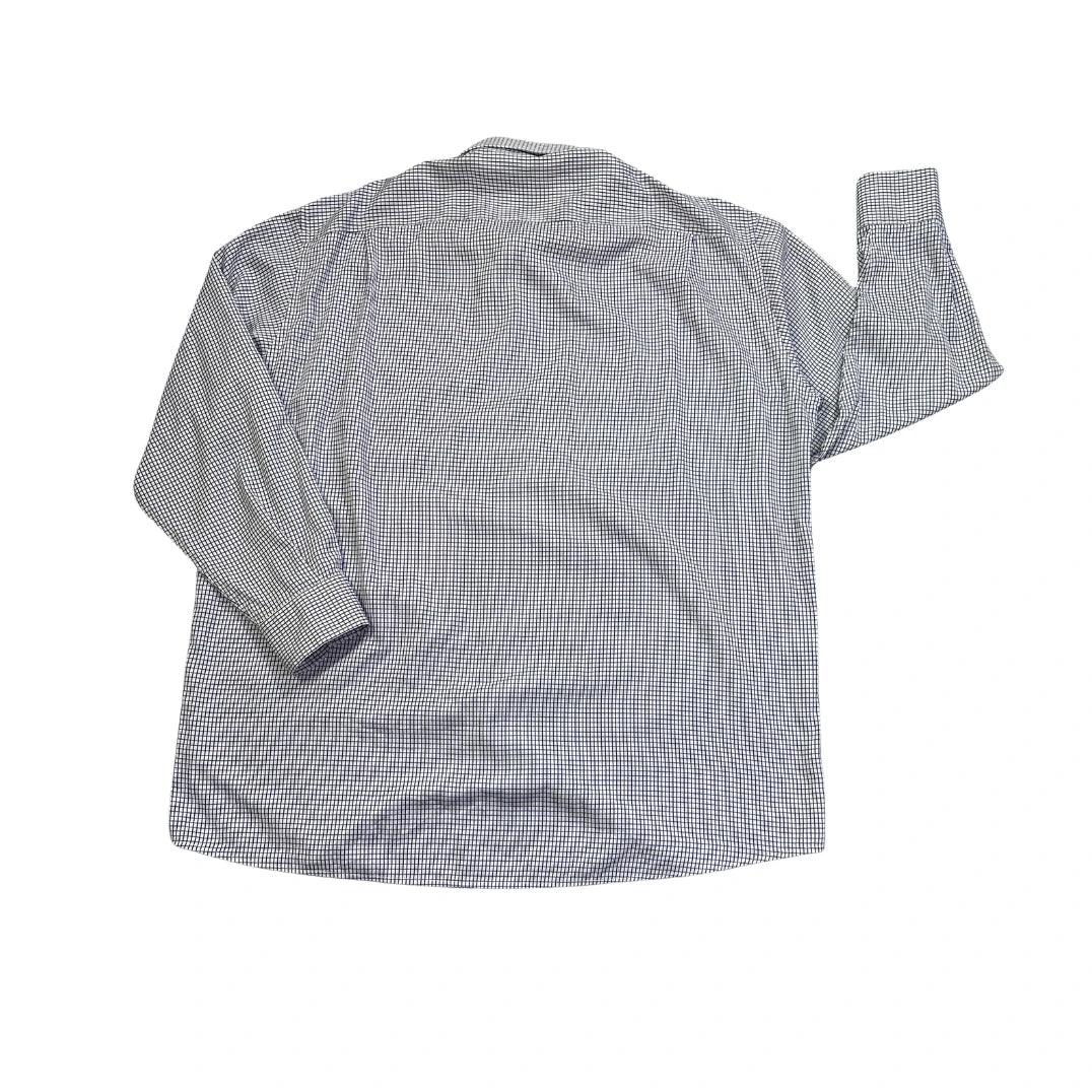 KE® White & Navy Micro Check Formal Shirt(2XL)