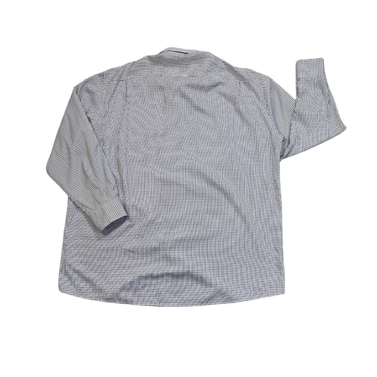 KE® White & Navy Micro Check Formal Shirt(2XL)