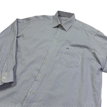 KE® White & Navy Micro Check Formal Shirt(2XL)
