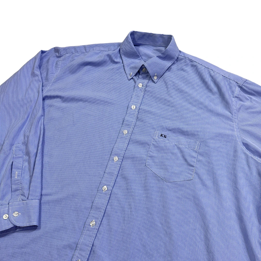 KE® Blue Pinstripe Formal Shirt(3XL)