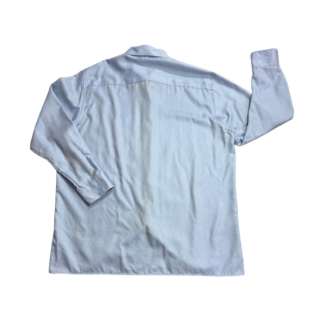 Olymp® Light Blue Luxor Comfort Fit Formal Shirt(XL)