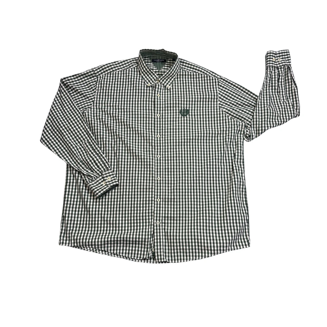 CASA MODA® Green & White Check Casual Shirt(2XL)