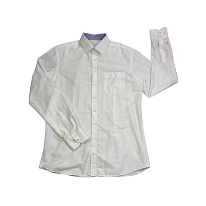 D. Lang® White Formal Dress Shirt(L)