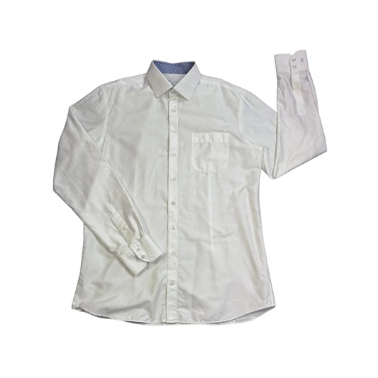 D. Lang® White Formal Dress Shirt(L)