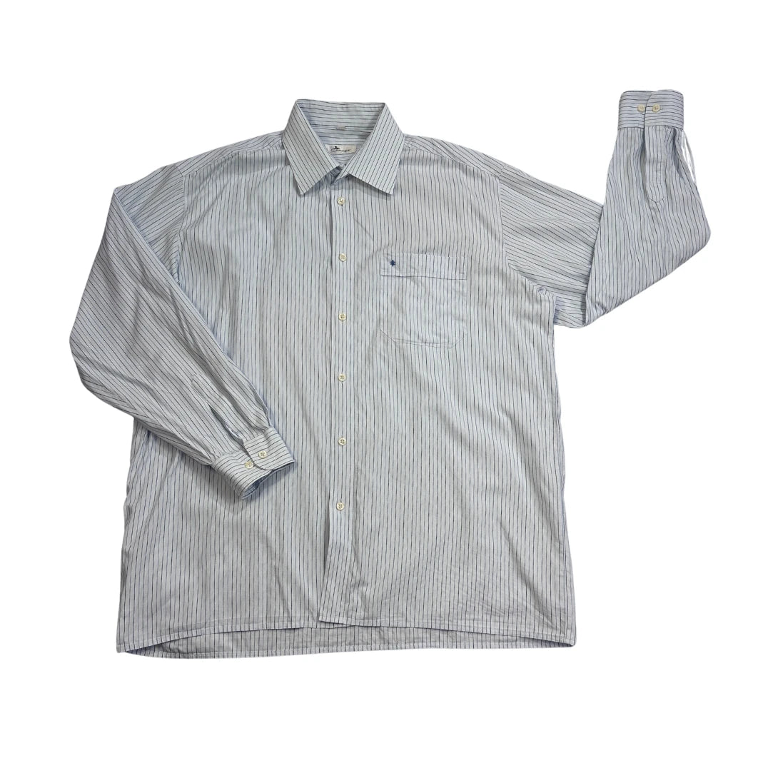 Camargue® Light Blue Striped Formal Shirt(XL)