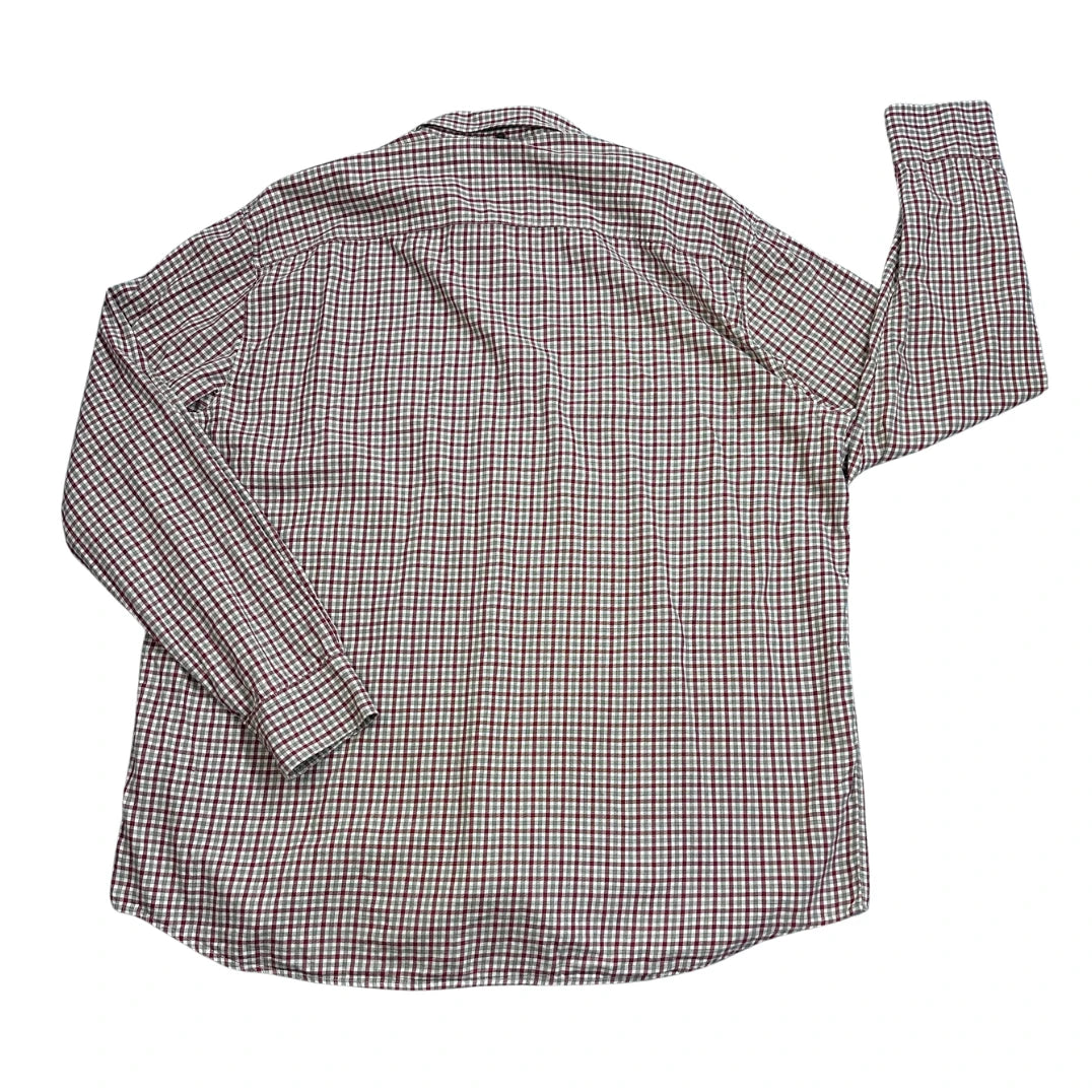 LERROS® Burgundy & White Check Casual Shirt(3XL)