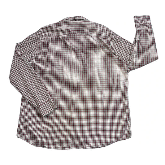 LERROS® Burgundy & White Check Casual Shirt(3XL)