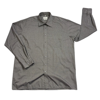 McEARL® Grey Non-Iron Check Formal Shirt(XL)