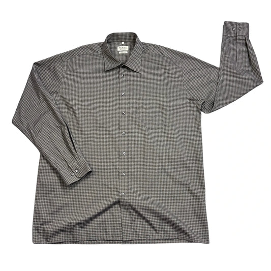 McEARL® Grey Non-Iron Check Formal Shirt(XL)