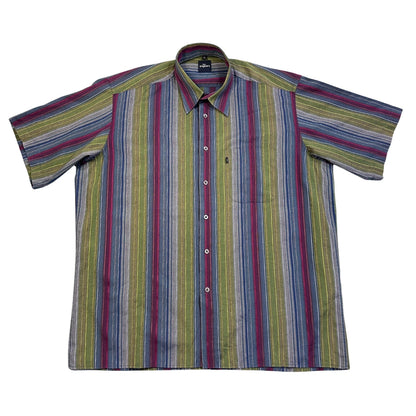 Engbers® Multicolor Vertical Striped Casual Short Sleeve Shirt(2XL)