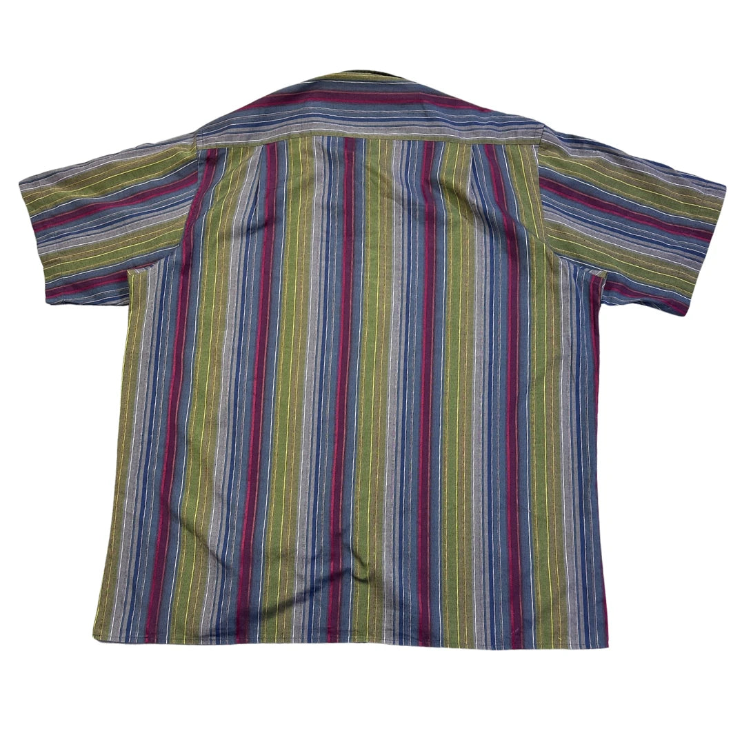 Engbers® Multicolor Vertical Striped Casual Short Sleeve Shirt(2XL)