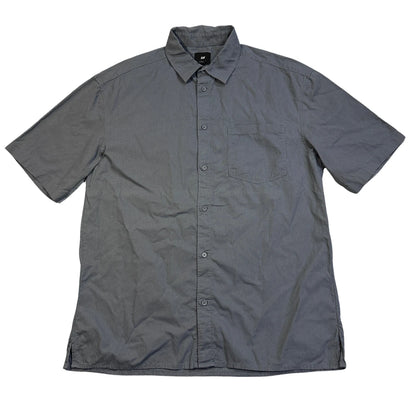 H&M® Grey Relaxed Fit Casual Short Sleeve Shirt(M)