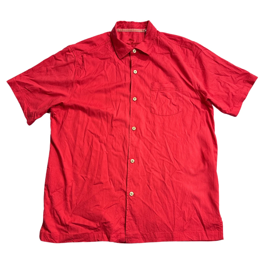 Tommy Bahama® Red Casual Short Sleeve Shirt(L)