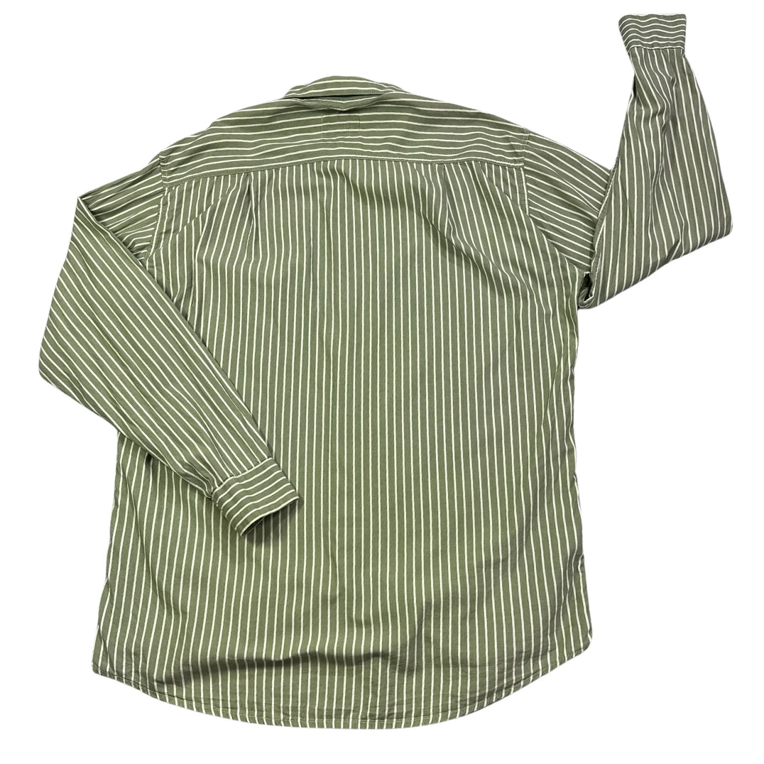 Levi's® Olive Green Striped Button-Down Shirt(L)