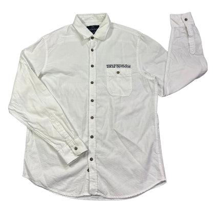 Canda® White Regular Fit Outdoor Shirt(M)