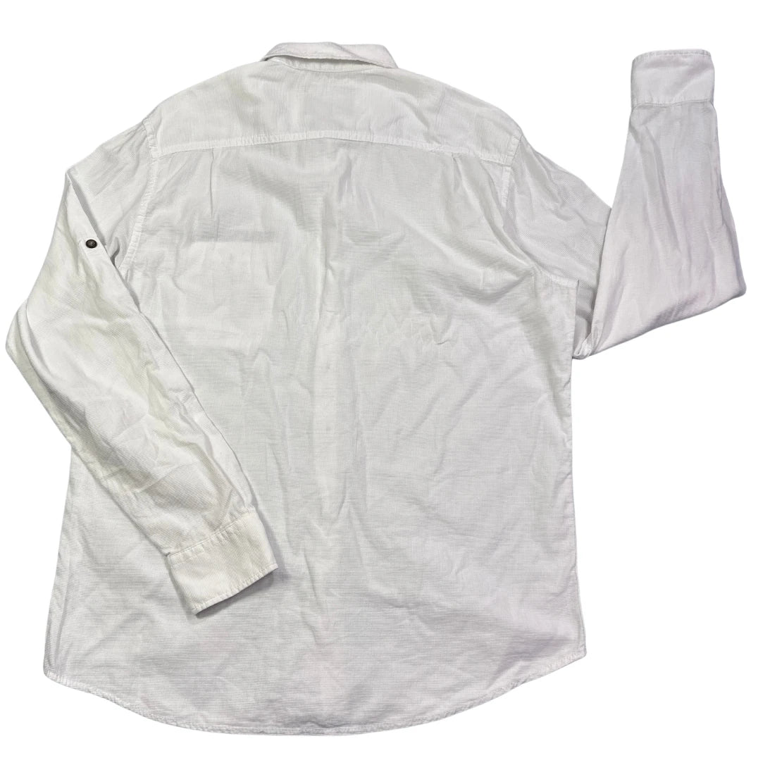 Canda® White Regular Fit Outdoor Shirt(M)