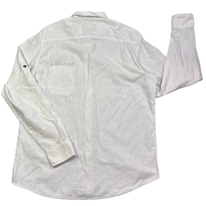 Canda® White Regular Fit Outdoor Shirt(M)