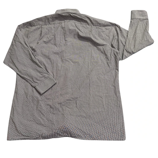 Olymp® Black Micro Check Modern Fit Dress Shirt(2XL)