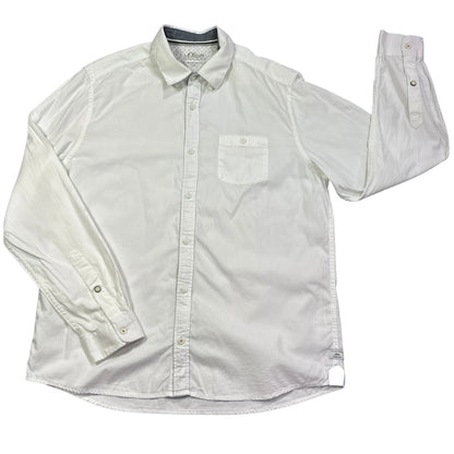 s.Oliver® White Regular Fit Casual Shirt(L)