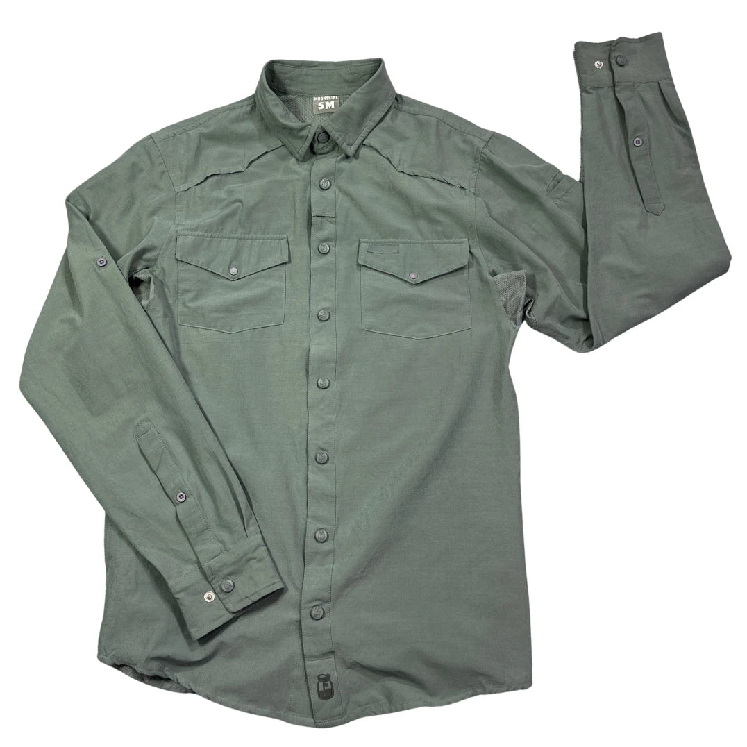 Moonshine® Olive Green Utility Shirt(S)