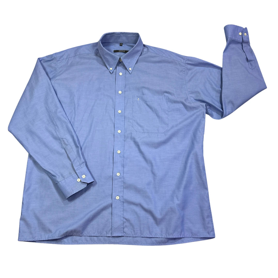 Eterna® Light Blue Button-Down Dress Shirt(2XL)