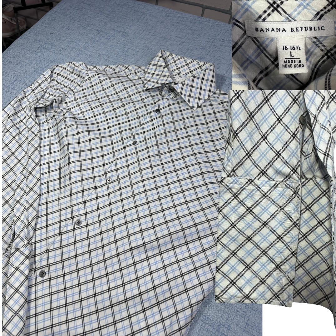 Banana Republic® Check Shirt(L)