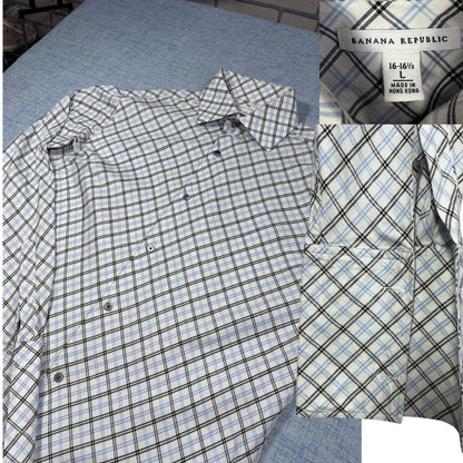 Banana Republic® Check Shirt(L)