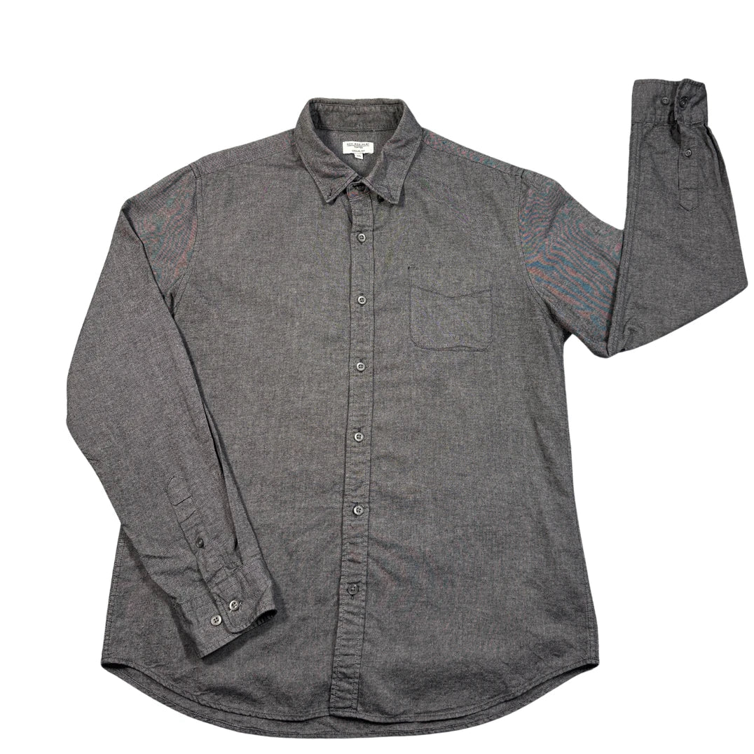 Topten® Grey Non-Iron Casual Shirt(M)