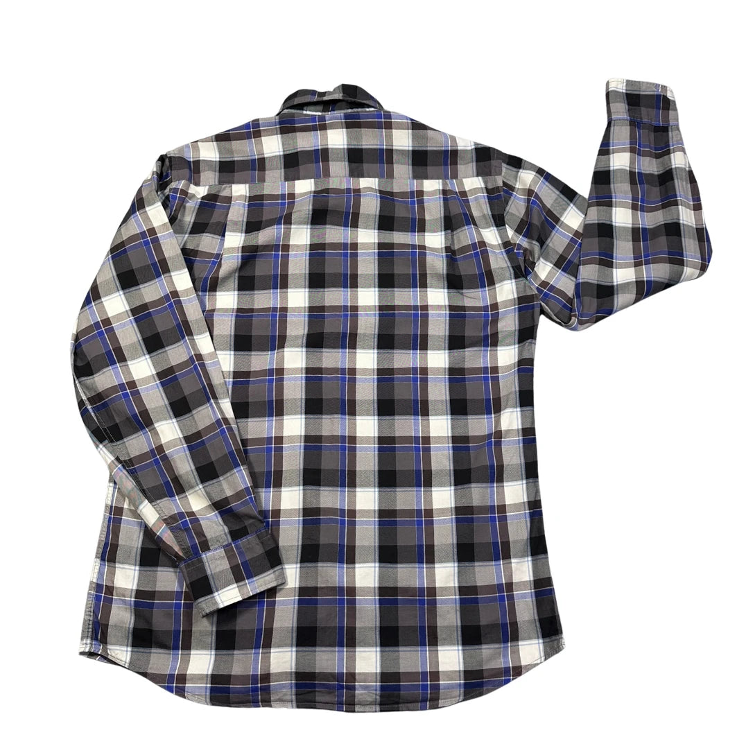 Bogner® Grey Blue Plaid Shirt(M)