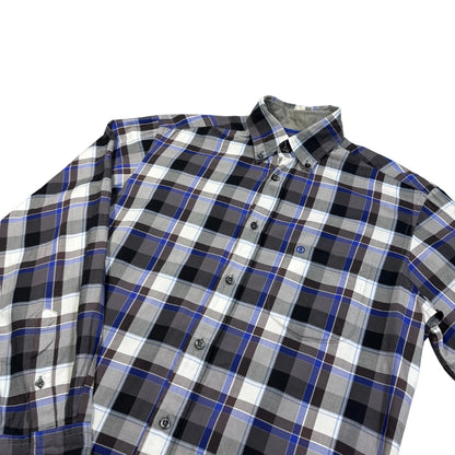 Bogner® Grey Blue Plaid Shirt(M)