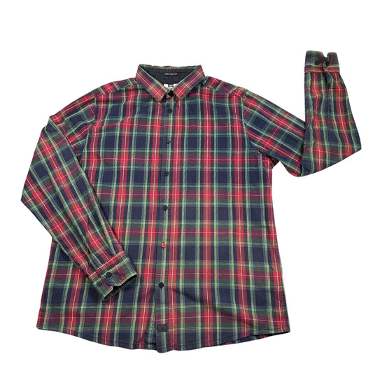 Weekend Offender Red Men's Tartan Shirt(L) Men Shirts