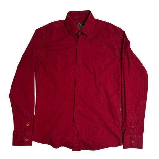 AFiSH ® Elegant Red Premium Button-Down Shirt ❤️(CHEST 19) M