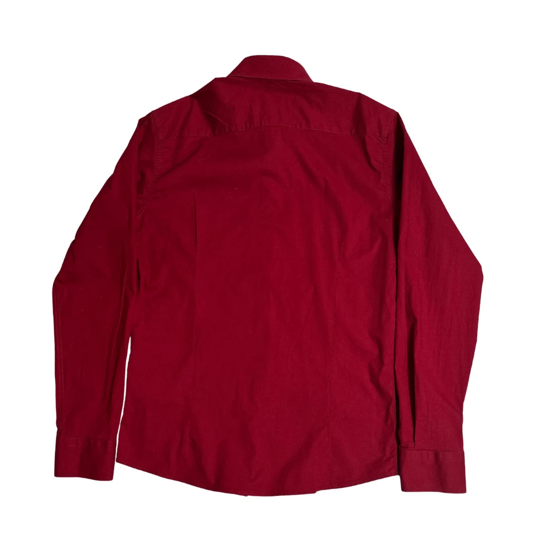 AFiSH ® Elegant Red Premium Button-Down Shirt ❤️(CHEST 19) M