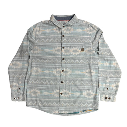 Passenger ® Geometric Pattern Button-Down Shirt 🌿|CHEST 23 L