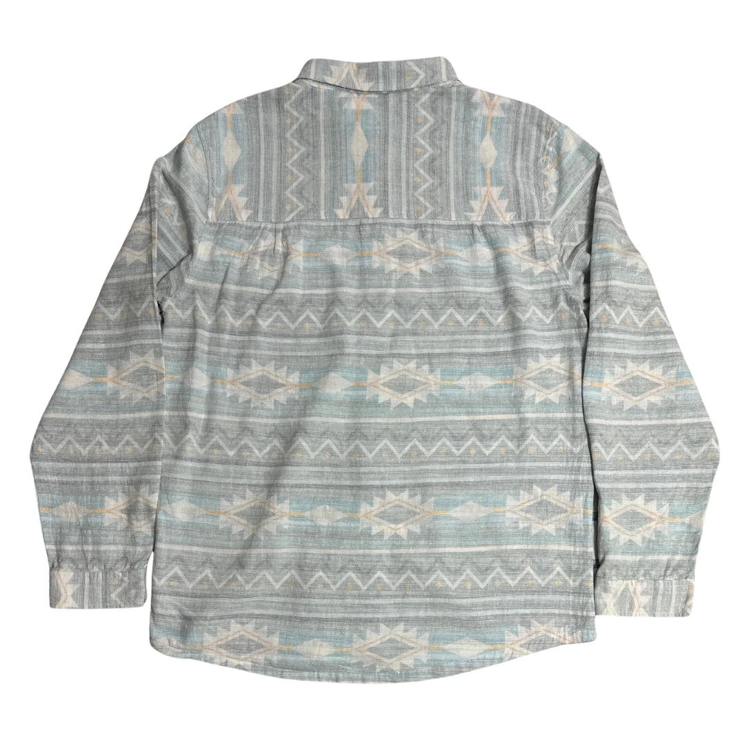 Passenger ® Geometric Pattern Button-Down Shirt 🌿|CHEST 23 L