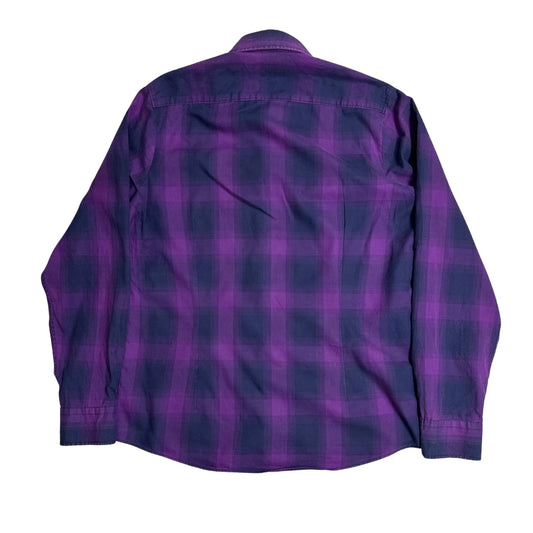 OLYMP ® Level Five Body Fit Purple Check Shirt 💜|CHEST 22(L)