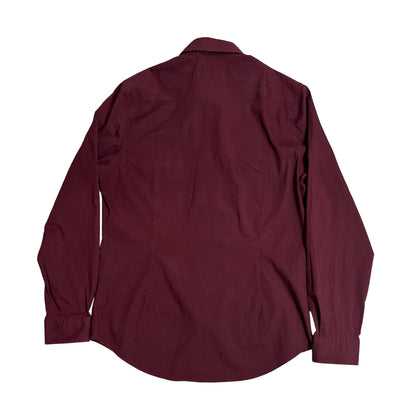 Express ®  Fitted Maroon Western Button-Down Shirt ❤️|CHEST 21 (L)