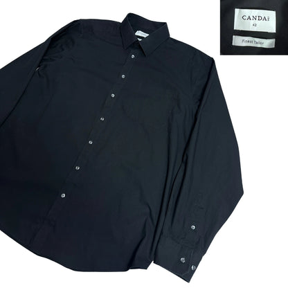 Canda ® Finest Tailor Classic Black Dress Shirt 🖤|CHEST 24 (XL)