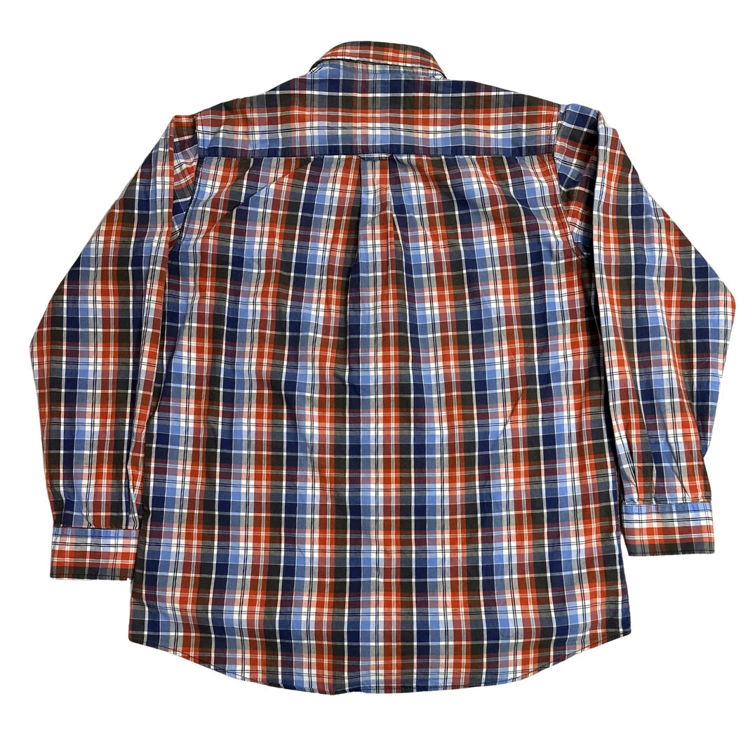 Meantime ®  Multi Color Plaid Button Down Shirt 🔵🔴