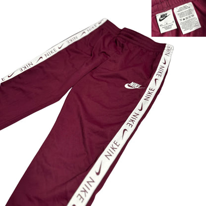 Nike Maroon Side-Tape Track Pants 🔥