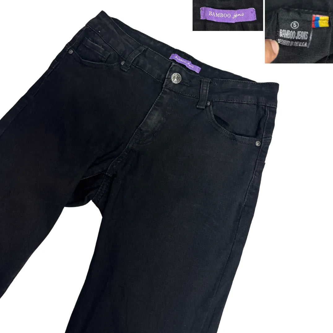 Bamboo Jeans Classic Black Slim Fit Denim ✨