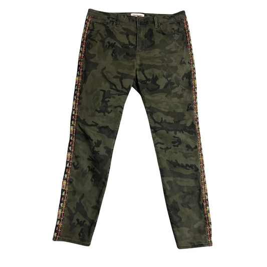 Driftwood Camouflage Slim Fit Trousers with Side Tape Detail