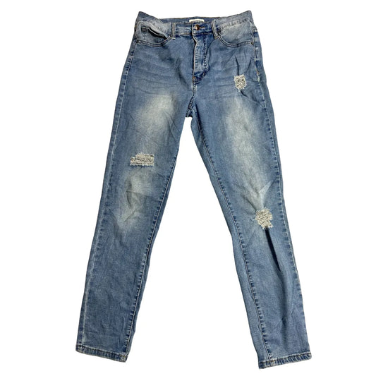 BLEU Light Wash Distressed Slim Fit Jeans – Casual Street Style 👖✨